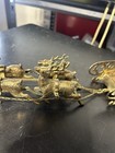 Vintage Solid Brass 8 Reindeer Pulling Sleigh Christmas Decor 19”L X 21/4” — photo 6