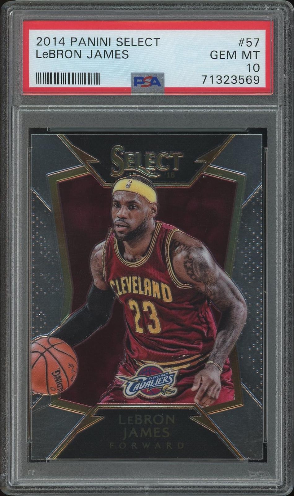 2014/15 Panini Select Basketball #57 LeBron James PSA 10 (GEM MT)