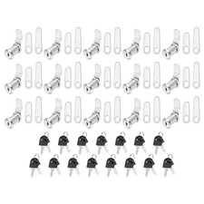 15x gleichschlie&szlig;ende Schrankschl&ouml;sser mit Schl&uuml;ssel 1-1/8" f&uuml;r RV-Schubladen