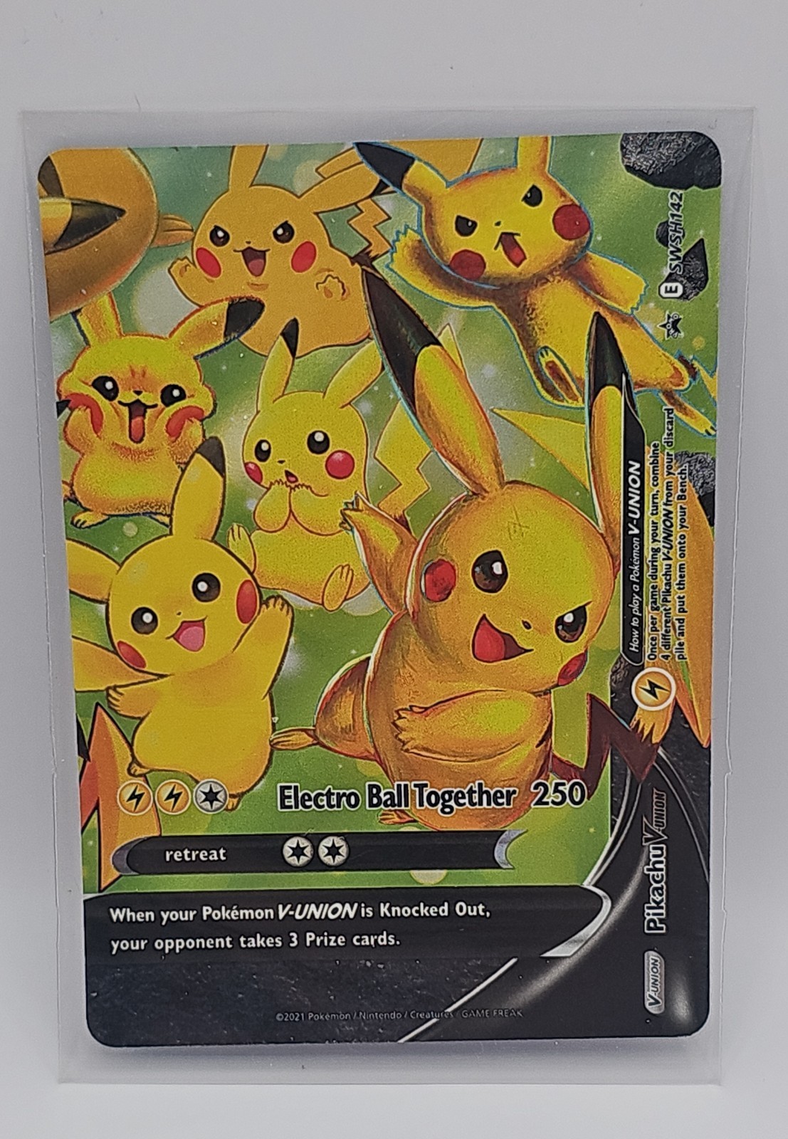Pikachu V-Union SWSH142 SWSH: Sword & Shield Promo Cards Holo