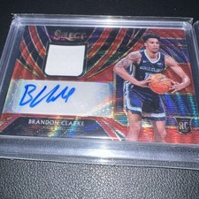 2019 Panini Select - Rookie Jersey Autographs Brandon Clarke #RJA-BCL Red