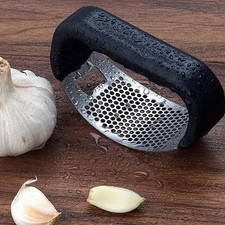 Stainless Steel Garlic Press Ring Mincer & Bottle Opener 2-in-1 Manual Crusher