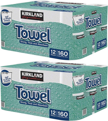 Signature Premium Big Roll Paper Towels, 24 Rolls, 160 Sheets Each, 3840 Sheets 