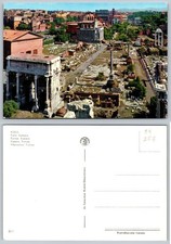 Roman Forum Arch of Septimius Severus Rome Italy Vintage Postcard
