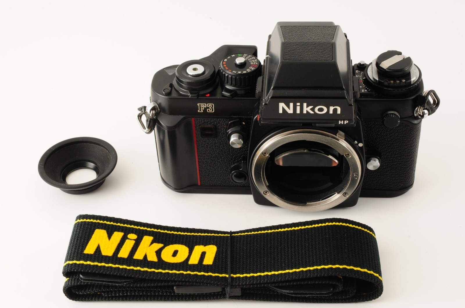 [NEAR MINT] Nikon F3 HP SLR 35mm Black Film Camera MF-14 strap From JAPAN #14