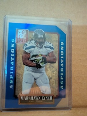  2013 Panini Elite - Marshawn Lynch #91 Aspirations Die-Cut /76