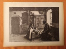 RK ÜLUM 1889 Zeitungsdruck 630 Taufpate Pate Fritz Prölß Maler Münchner Schule