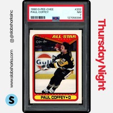 1990 O-PEE-CHEE #202 PAUL COFFEY ALL-STAR PSA 7