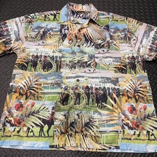 New Vintage Golden Gate Fields Authentic Replica Wear Button Shirt Derby XXL