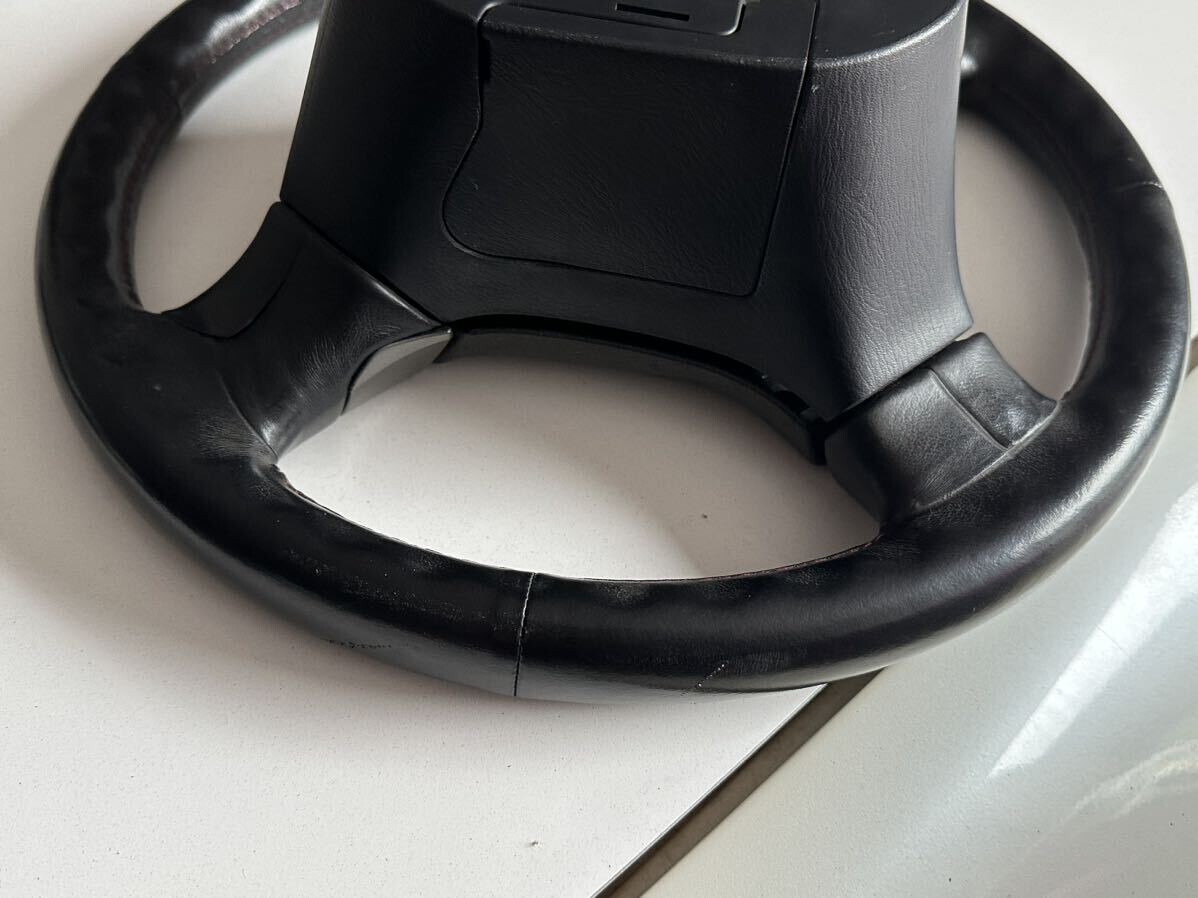 OEM For Nissan Silvia S15 Black Leather Steering Wheel Spec R Red