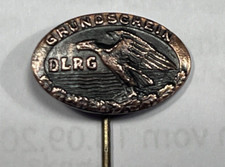 DLRG - Pin for Base Certificate, Lifesaver Bronze Very Old Vintage 1950s
