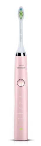 Original Brandneu Philips Sonicare DiamondClean Zahnbürste schwarz pink weißer Griff UK - Bild 2 von 16