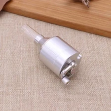 44MM Funnel Shaped Metal Powder Spice Mill Grinder Crusher w/ Snuff Glass Bottle