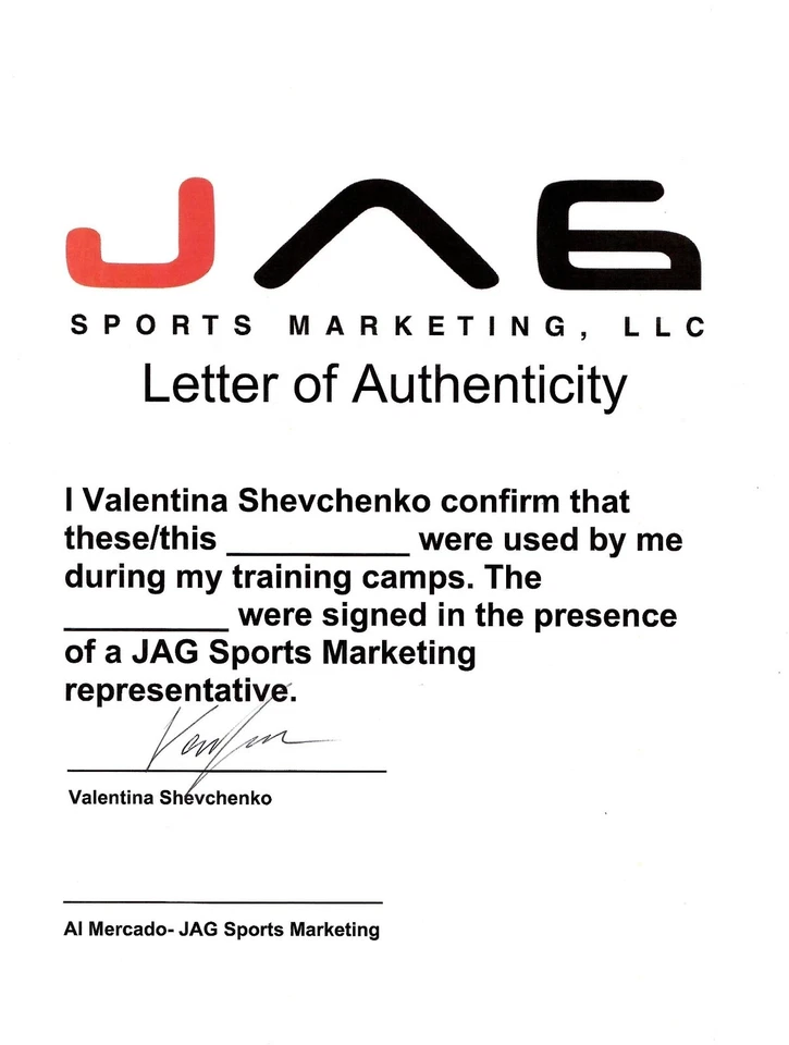 Valentina Shevchenko 亲笔签名签名衬衫 UFC 训练穿 LOA MMA — 第 4/4 张图片