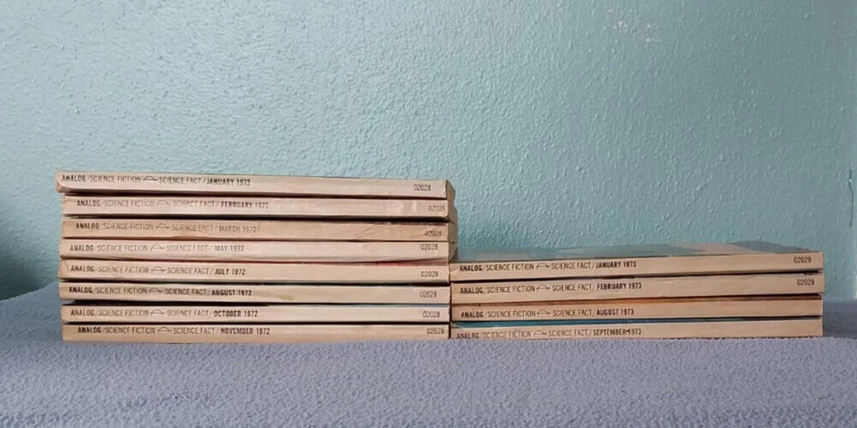 Lot of 12 1972&'73 Analog Magazine Science Fact & Fiction George RR Martin Simak - Image 3 of 4