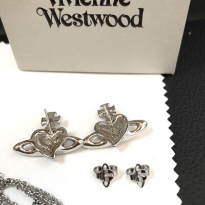 Vivienne Westwood 4点セット Vivienne Westwood Necklace Earrings Set Diamante Silver