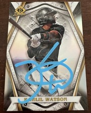 Khalil Watson Auto Signed 2022 Bowman Invicta #BI-3 Marlins Guardians IP