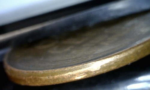 1946s ERROR Broad Struck Lincoln Wheat Cent Coin Partial Collar Strike FREE SHIP - Picture 5 of 6