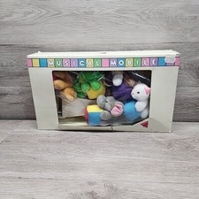 Vintage 1985 Dakin Musical Mobile animal Letter Blocks bright Babies Baby Things