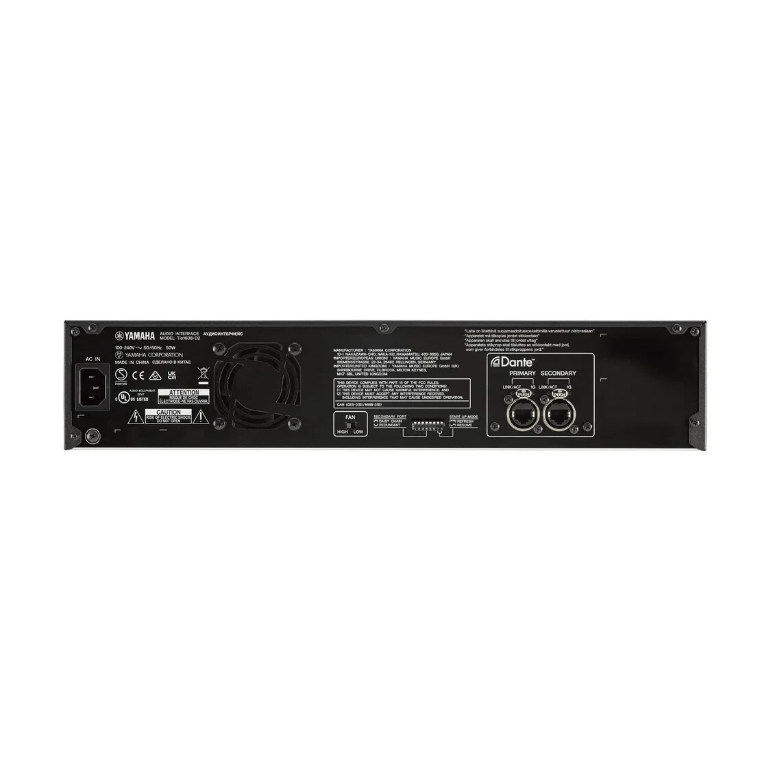 DTM・DAW YAMAHA Tio1608-D I/o Rack DANTE Yamaha Tio1608-D2 16 x 8 Dante-Equipped 96kHz I/O Rack | eBay
