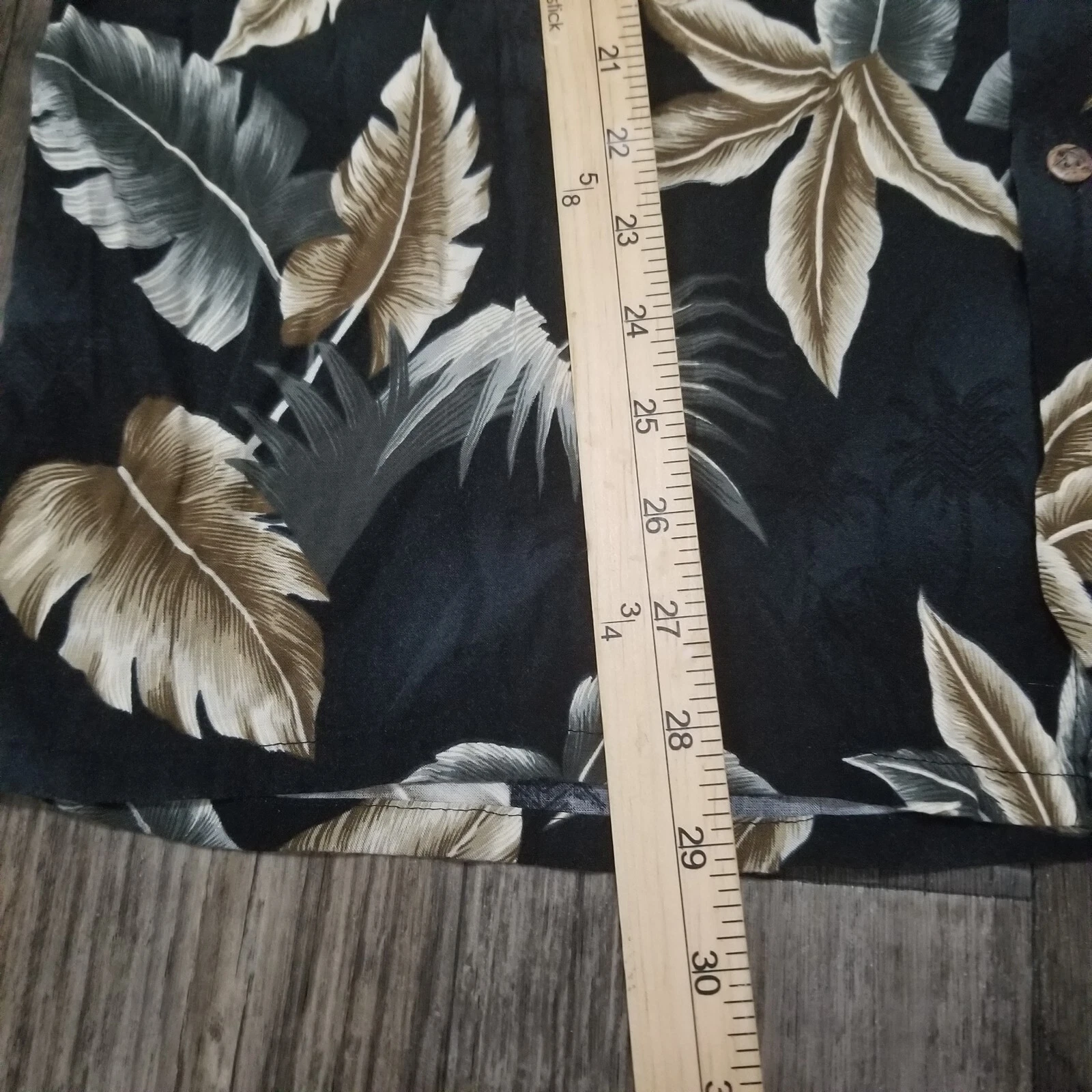 Campia Moda Hawaiian Shirt Short Sleeve Button Down Blue Size Large Rayon