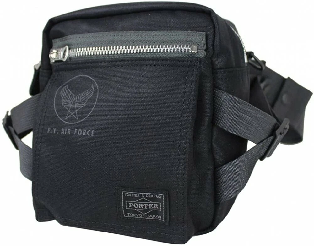 Yoshida PORTER FLYING ACE FANNY PACK Black 863-16810 JAPAN