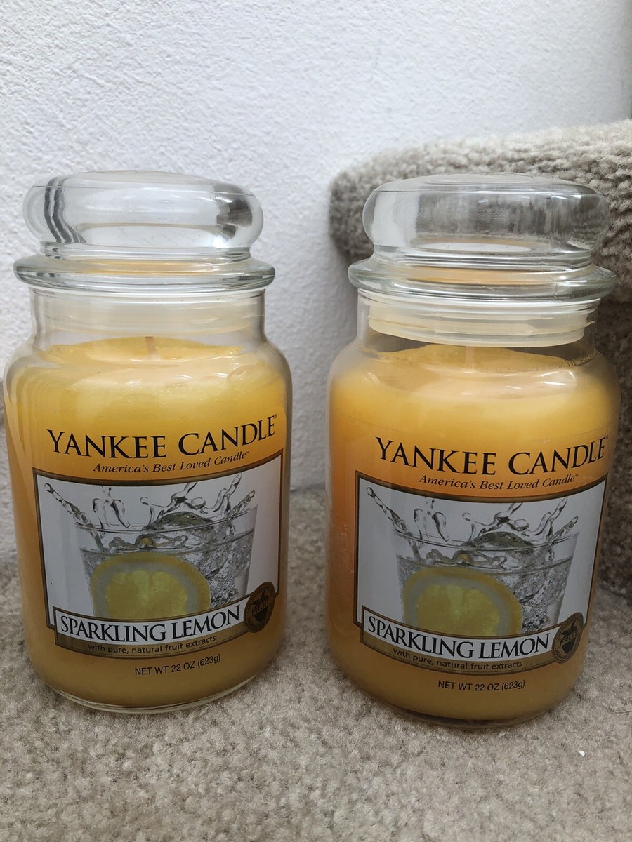 New sparking lemon set of 2 yankee candle large jars | eBay