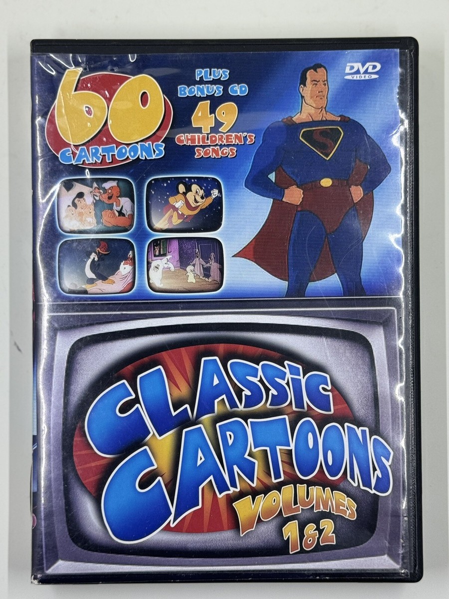 DVD - Classic Cartoons - Volumes 1 & 2 Superman, Popeye, Mighty 