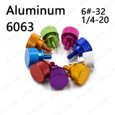 Colorful Aluminum 6063 Knurled Thumb Screws For Computer Case 6 1/4