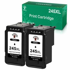 2X PG-245XL black Ink Cartridge Compatible for Canon PIXMA MG2455 MG2500 MX495