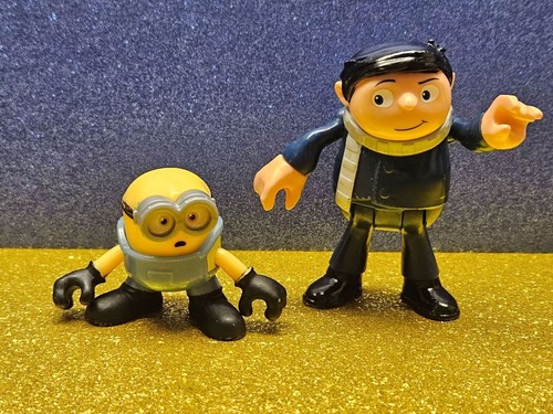 Fisher Price Imaginext 5 figures Minions Despicable Me Stuart Gru Dave Otto - Picture 3 of 8