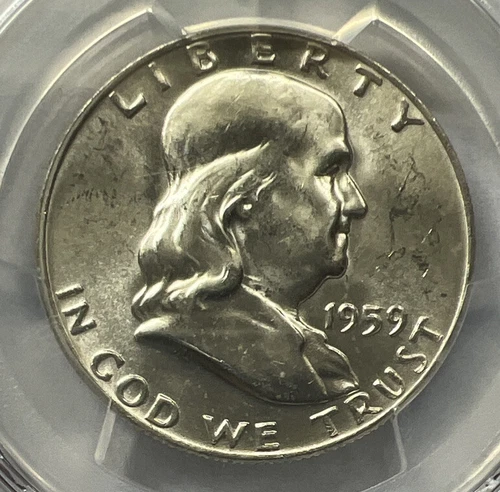1959 Silver Franklin Half Dollar (MS64) PCGS