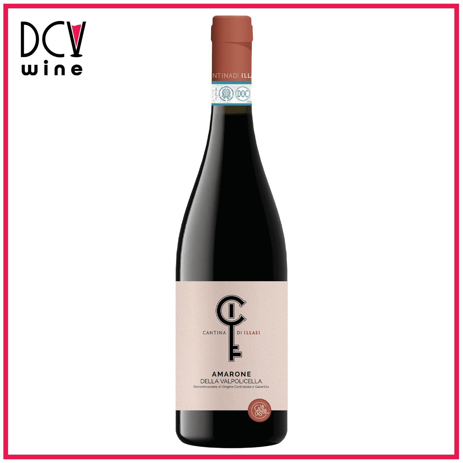 Vino Rosso Amarone della Valpolicella DOCG, Cantina di Illasi 750ml 14,5% Vol