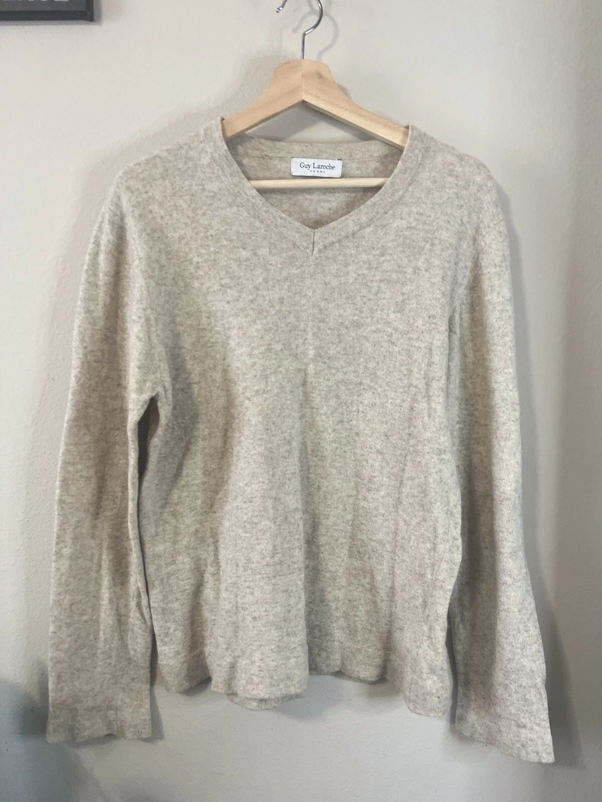 Guy Laroche Tan Wool Sweater Size Medium