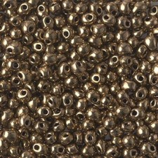 DP-457, Metallic DARK BRONZE, 10g, 3.4mm drop/fringe beads, db-68