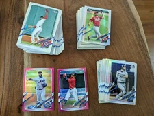 2021 TOPPS CHROME BASE, PINK, PRISM, SEPIA, & REFRACTORS "YOU PICK" 4+ 50% OFF!!