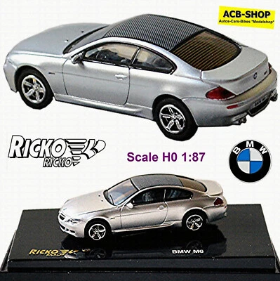 BMW M6 Coupe 2005-10 E63 silber silver metallic 1:87 Ricko 38872 - Bild 1 von 4