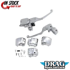 Drag Specialties 0610-0531 Chrome Handlebar Control Kit 11/16 Bore for Dual Disc