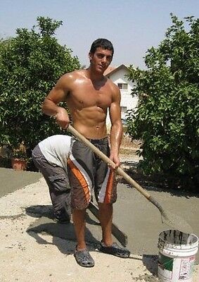 Shirtless Male Muscular Beefcake Hot Construction Worker Hunk PHOTO 4X6 F1546 