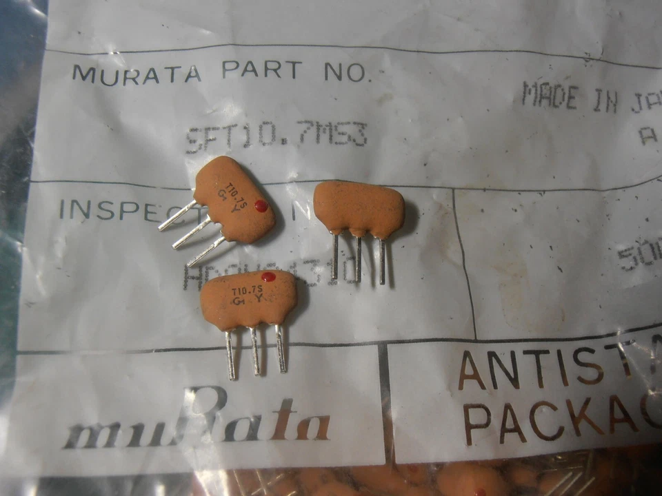 10pcs SFT10.7MS3-A FILTER 10.7MHz 3dB BW=(180 ± 40KHz) HIGHLY Sensitive DIP3