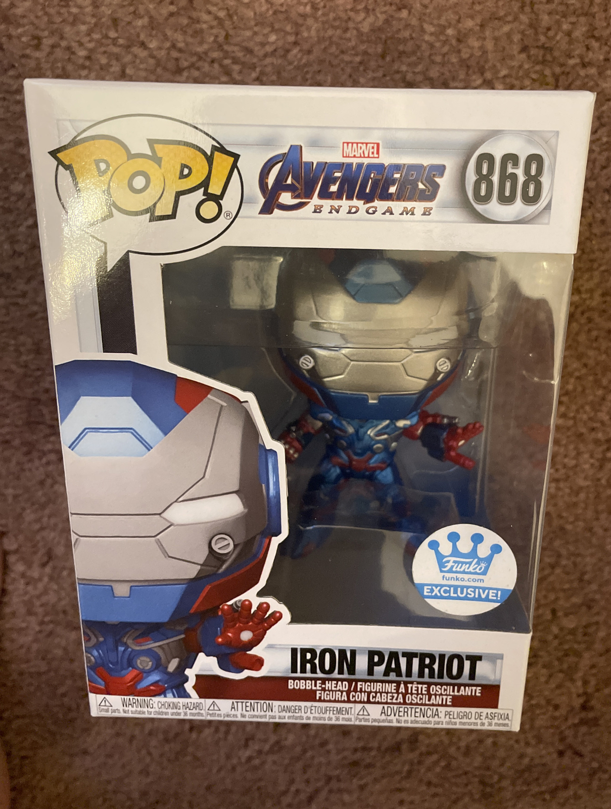 iron patriot endgame funko pop