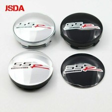 4x New 60mm Ssr Sports Wheel Center Cap Badge Hub Cover Black Or Silver