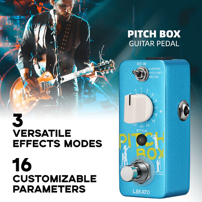 LEKATO Pitch Shifter Guitar Pedal Pitch Box Analog Guitar Effects True Bypass