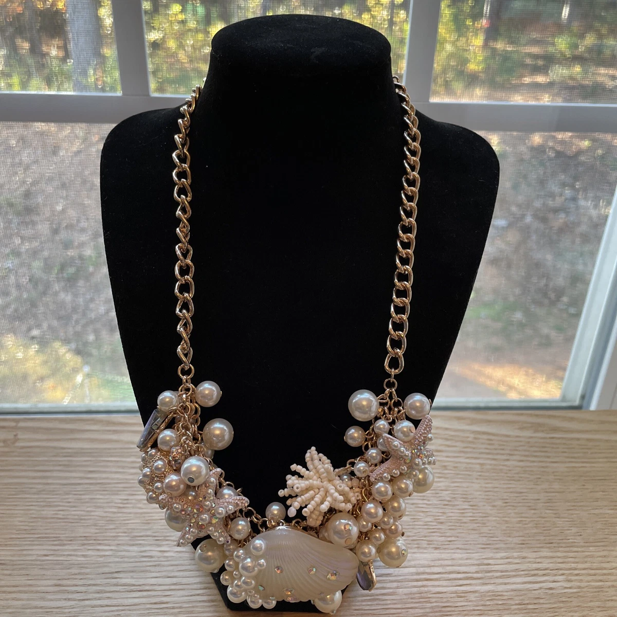 Betsey johnson pearl necklace deals