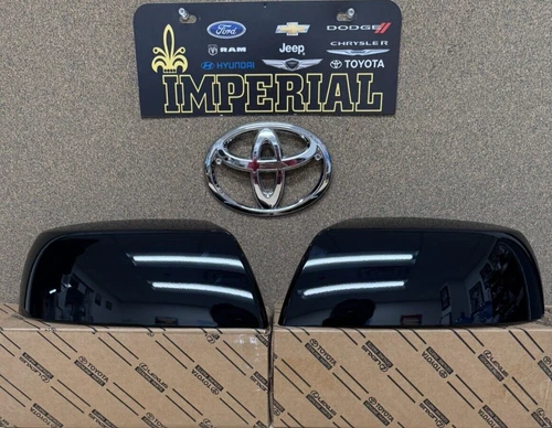 2007-2021 TOYOTA TUNDRA "218" ATTITUDE BLACK MIRROR COVERS LEFT & RIGHT OEM