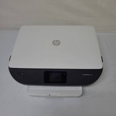 HP Envy Photo 7155 Color Inkjet Printer NO INK All-In-One Scan Copy White