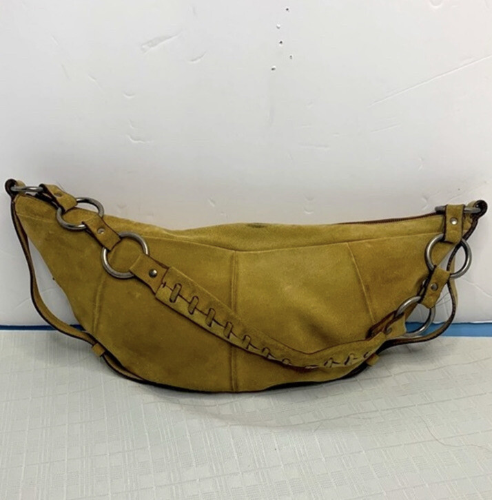 Borsa vintage Yves Saint Laurent Mombasa in pelle di vitello scamosciata