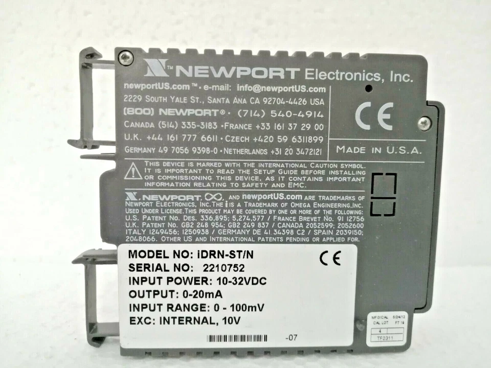 Newport IDRN-ST/N Signal Conditioner with RS232C Communication - Image 2 of 4
