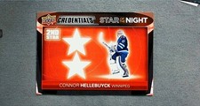 2021-22 Upper Deck Credentials 2nd Star of the Night #2S-2 Connor Hellebuyck