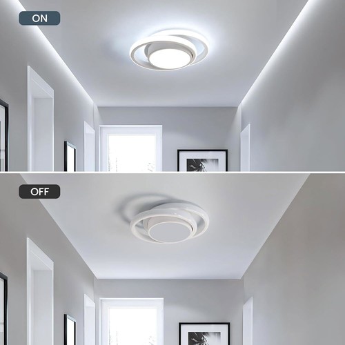 2Pezzi Plafoniera LED 32W 6500K Lampada da Soffitto Soggiorno Cucina Bagno 28cm - Foto 8 di 9
